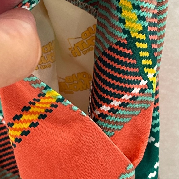 Loudmouth Golf Skort Skirt Pebble Peach Plaid Size 16 - Picture 7 of 11